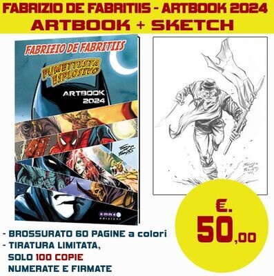 FABRIZIO DE FABRITIIS - ARTBOOK 2024 + SKETCH