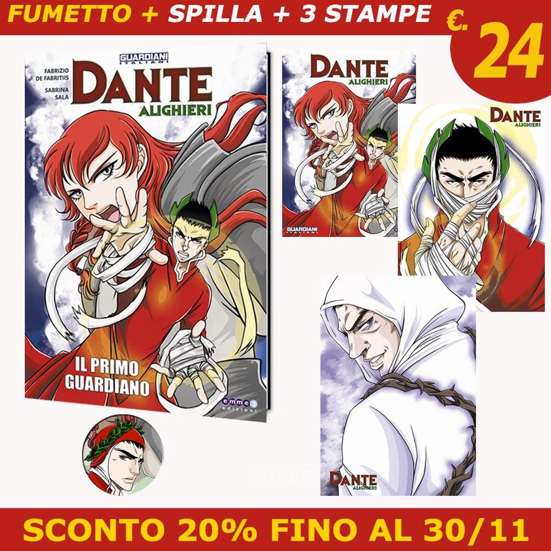 "DANTE ALIGHIERI - IL PRIMO GUARDIANO" - PREORDINE + 3 STAMPE