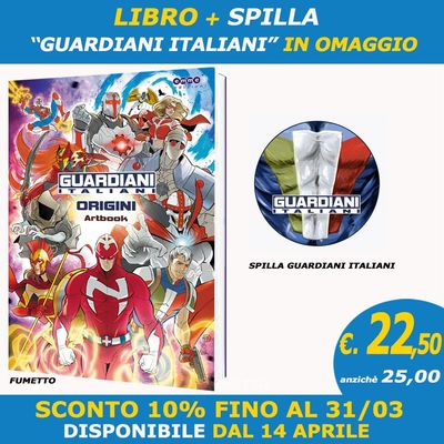 GUARDIANI ITALIANI - ARTBOOK "ORIGINI"+ SPILLA "GUARDIANI ITALIANI"  OMAGGIO