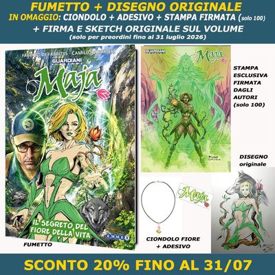 MAJA - IL SEGRETO DEL FIORE DELLA VITA + DISEGNO ORIGINALE (PREORDINE)