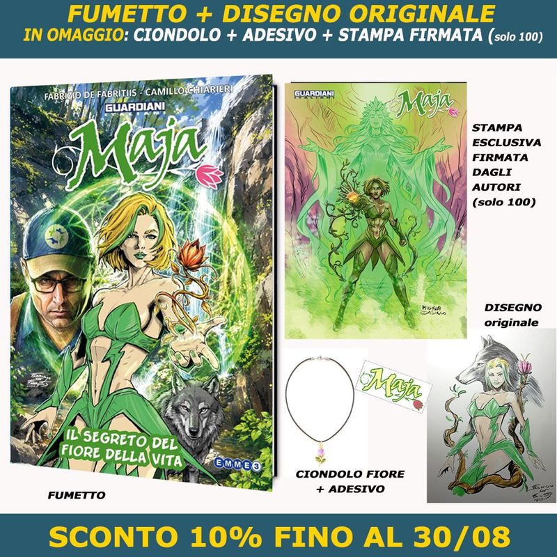 MAJA - IL SEGRETO DEL FIORE DELLA VITA + DISEGNO ORIGINALE (PREORDINE) MAJA - IL SEGRETO DEL FIORE DELLA VITA + DISEGNO ORIGINALE (PREORDINE)