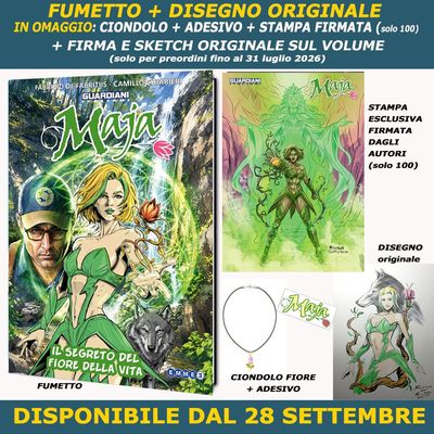 MAJA - IL SEGRETO DEL FIORE DELLA VITA + DISEGNO ORIGINALE (PREORDINE) MAJA - IL SEGRETO DEL FIORE DELLA VITA + DISEGNO ORIGINALE (PREORDINE)