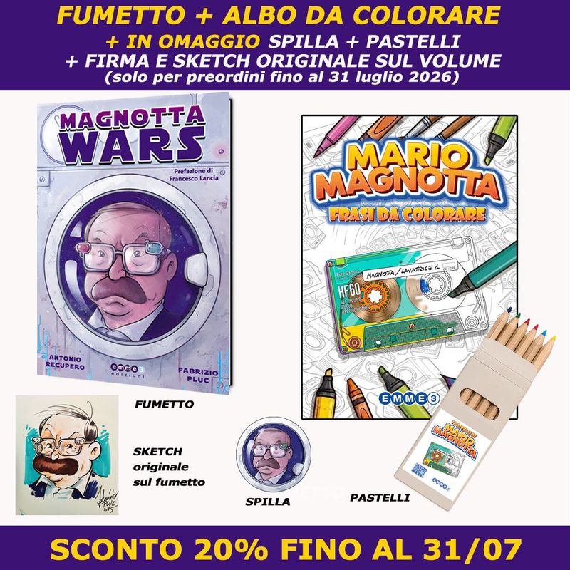 MAGNOTTA WARS + MARIO MAGNOTTA FRASI DA COLORARE (PREORDINE RISTAMPA) MAGNOTTA WARS + MARIO MAGNOTTA FRASI DA COLORARE (PREORDINE RISTAMPA)