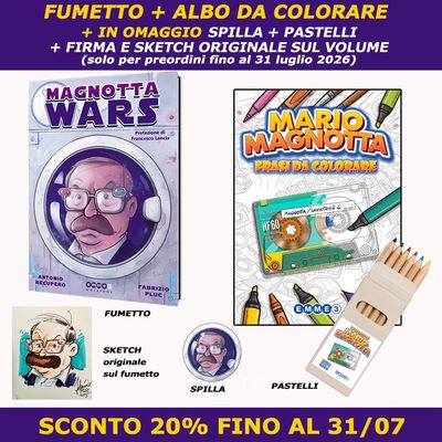 MAGNOTTA WARS + MARIO MAGNOTTA FRASI DA COLORARE (PREORDINE RISTAMPA)