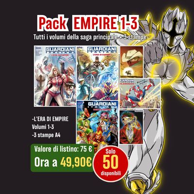 PACK EMPIRE 1-3- Il pack per iniziare a leggere i fumetti dei Guardiani PACK EMPIRE 1-3- Il pack per iniziare a leggere i fumetti dei Guardiani