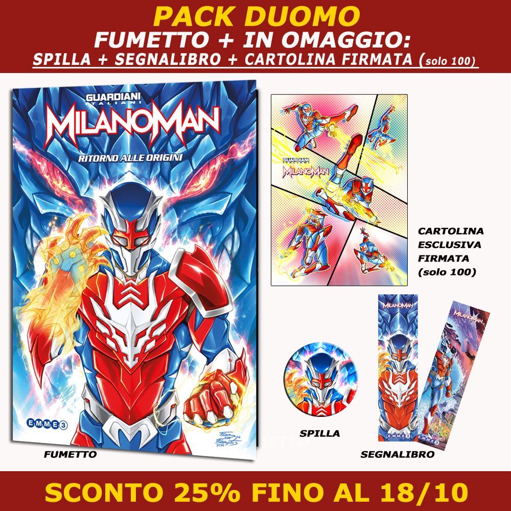 MILANOMAN RITORNO ALLE ORIGINI - PACK DUOMO (PREORDINE) MILANOMAN RITORNO ALLE ORIGINI - PACK DUOMO (PREORDINE)