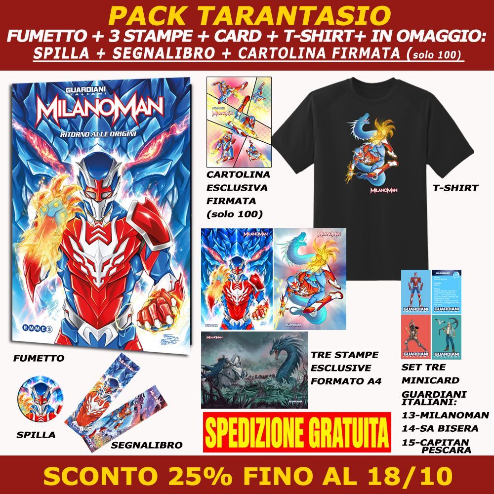 MILANOMAN RITORNO ALLE ORIGINI - PACK TARANTASIO (PREORDINE) MILANOMAN RITORNO ALLE ORIGINI - PACK TARANTASIO (PREORDINE)