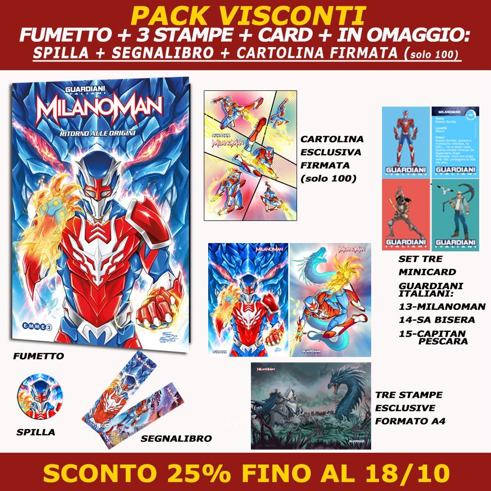 MILANOMAN RITORNO ALLE ORIGINI - PACK VISCONTI (PREORDINE) MILANOMAN RITORNO ALLE ORIGINI - PACK VISCONTI (PREORDINE)