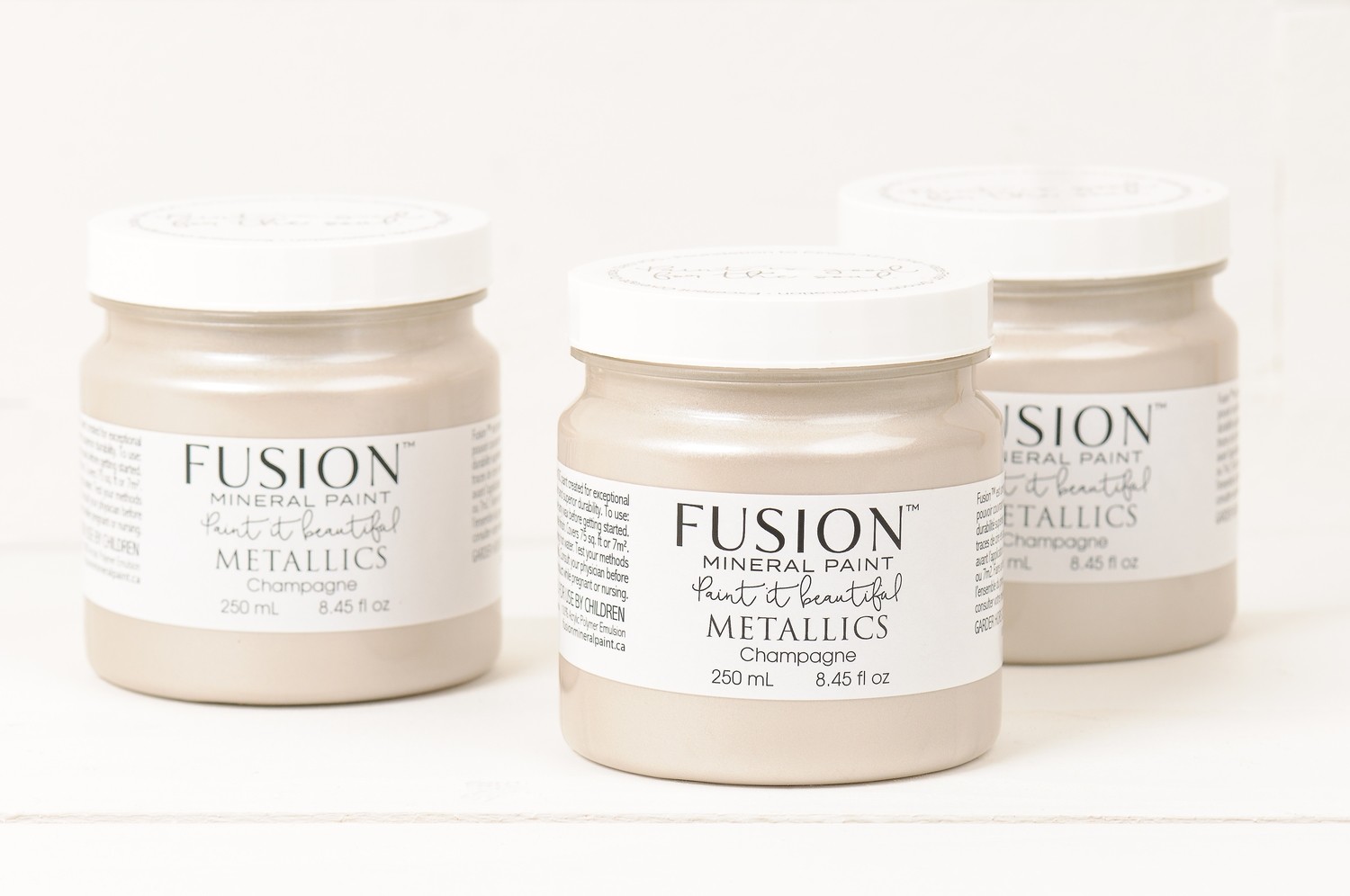 Metallics - Champagne Fusion Mineral Paint 250 mL