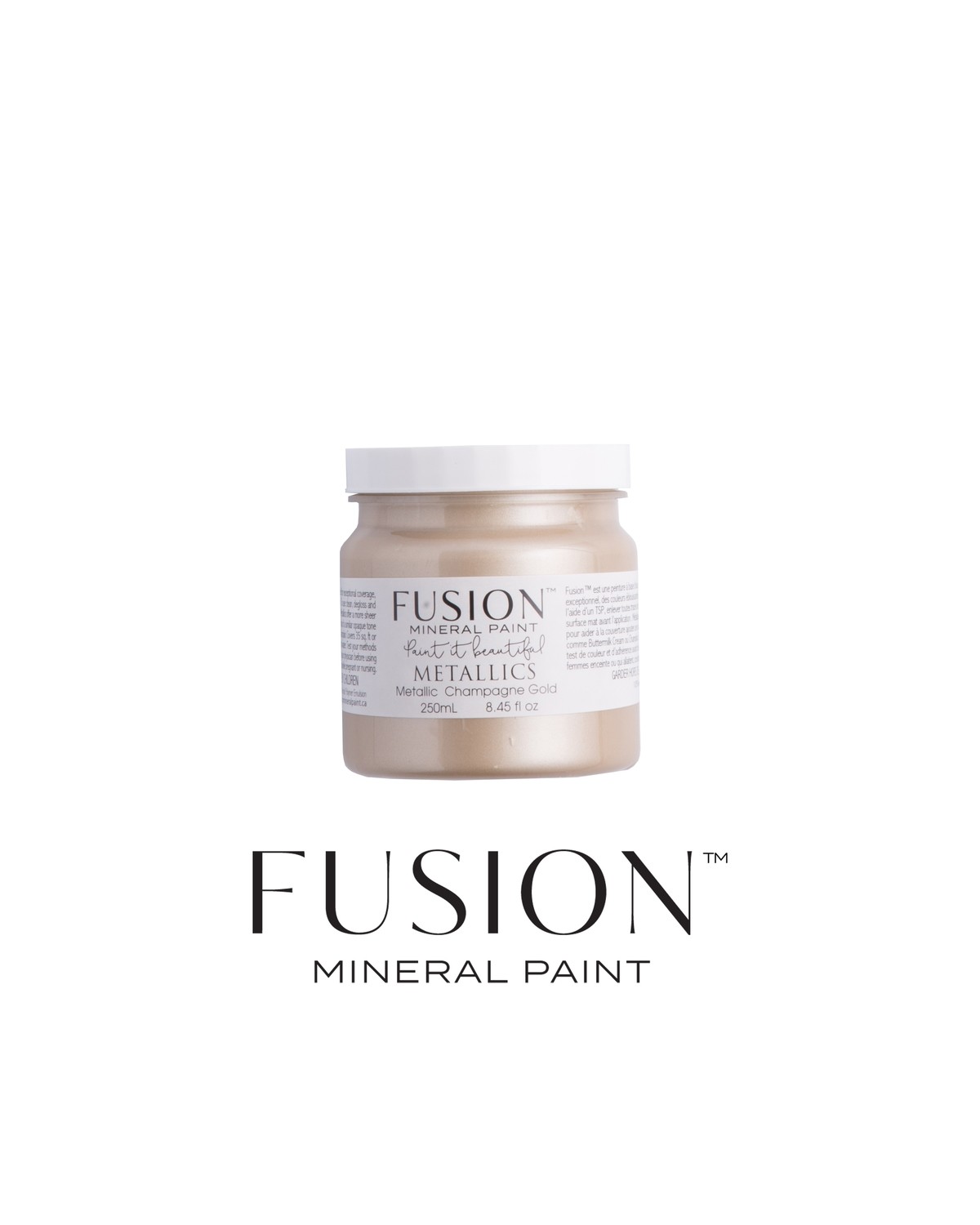 Metallics - Champagne Gold Fusion Mineral Paint 250 mL