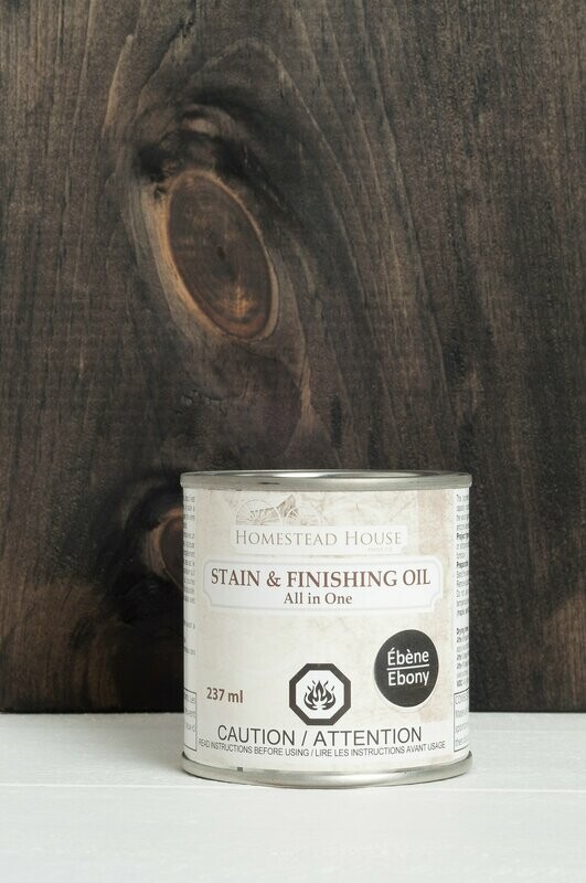 Stain &amp; Finishing Oil All in One Ebony