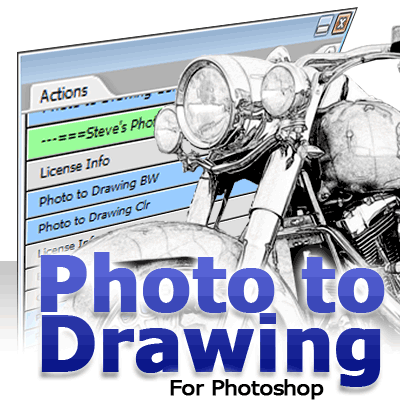 Photo to Drawing for Photoshop CS &amp; up