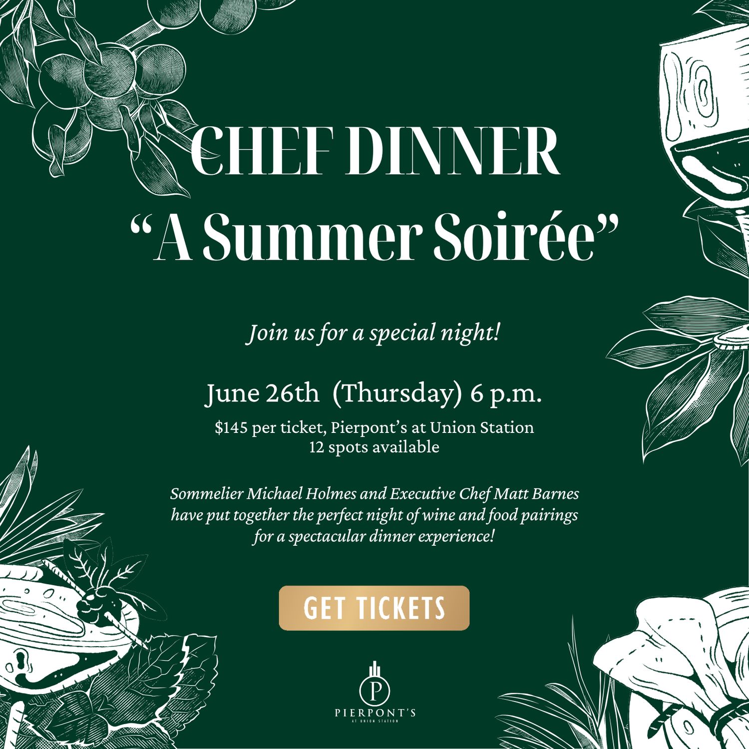 Chef Dinner Experience - 6/26/2025