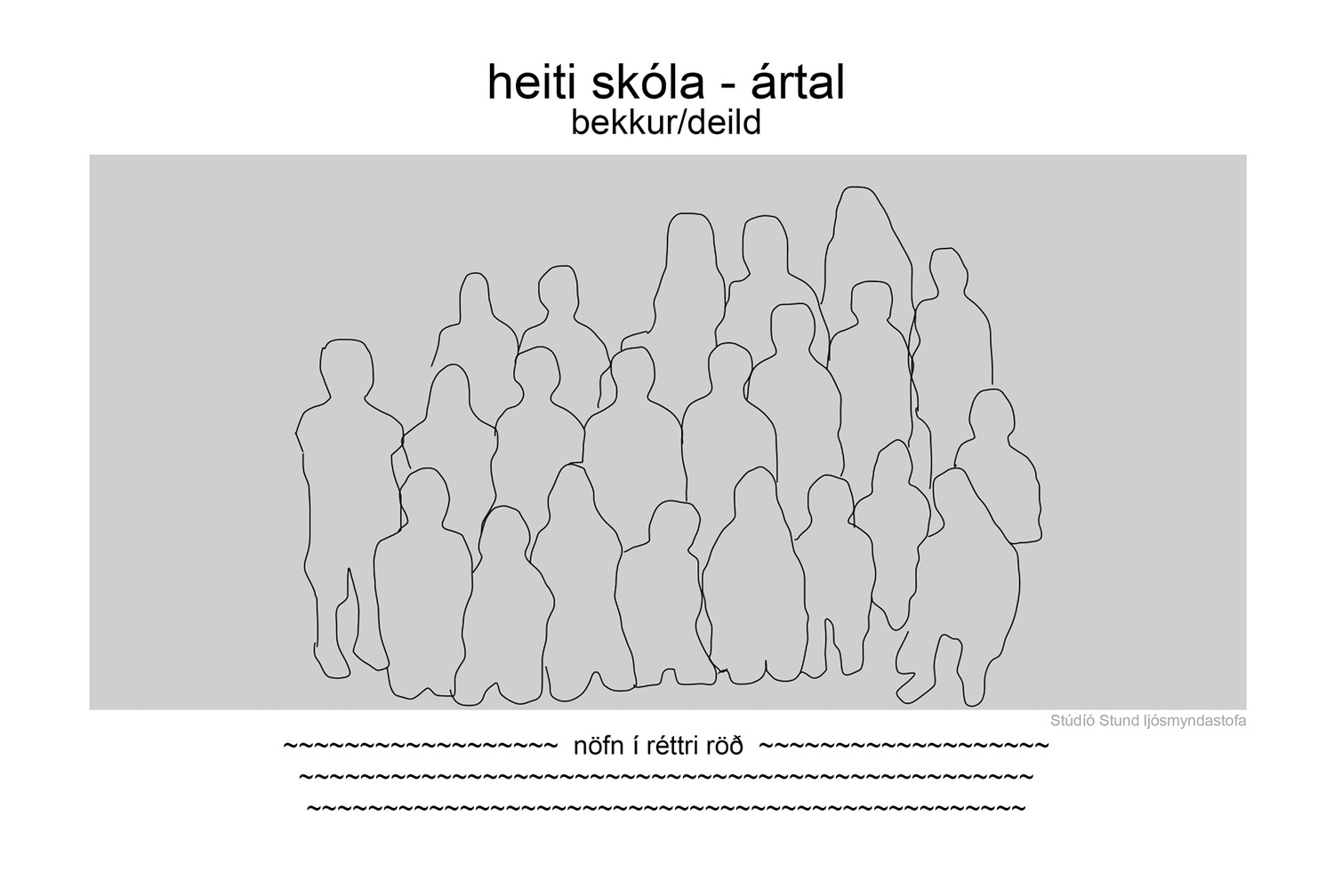 FSu útskriftarhópur - FSu graduation class photo