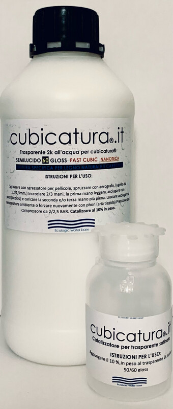 TRASPARENTE SEMILUCIDO 2K ALL'ACQUA - 60 GLOSS