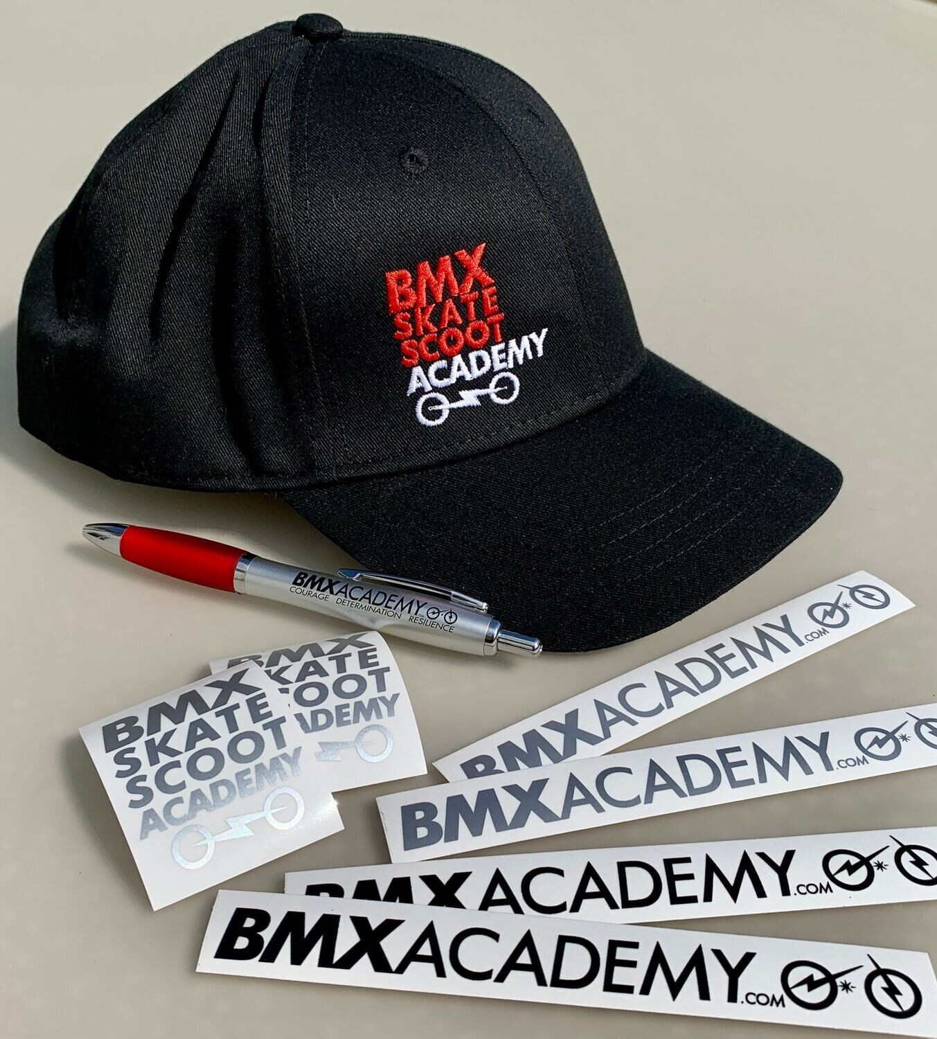 BMX Academy Cap, Pen & Stickers BMX Academy Cap, Pen & Stickers