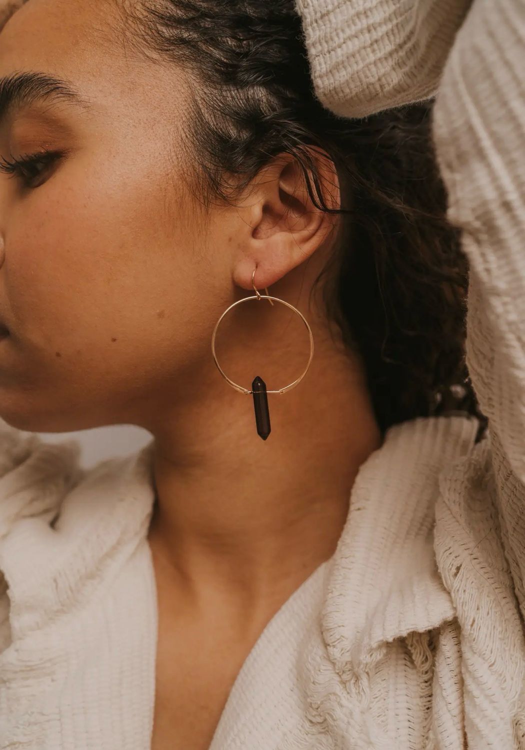 Quartz Hoops &amp; Healing