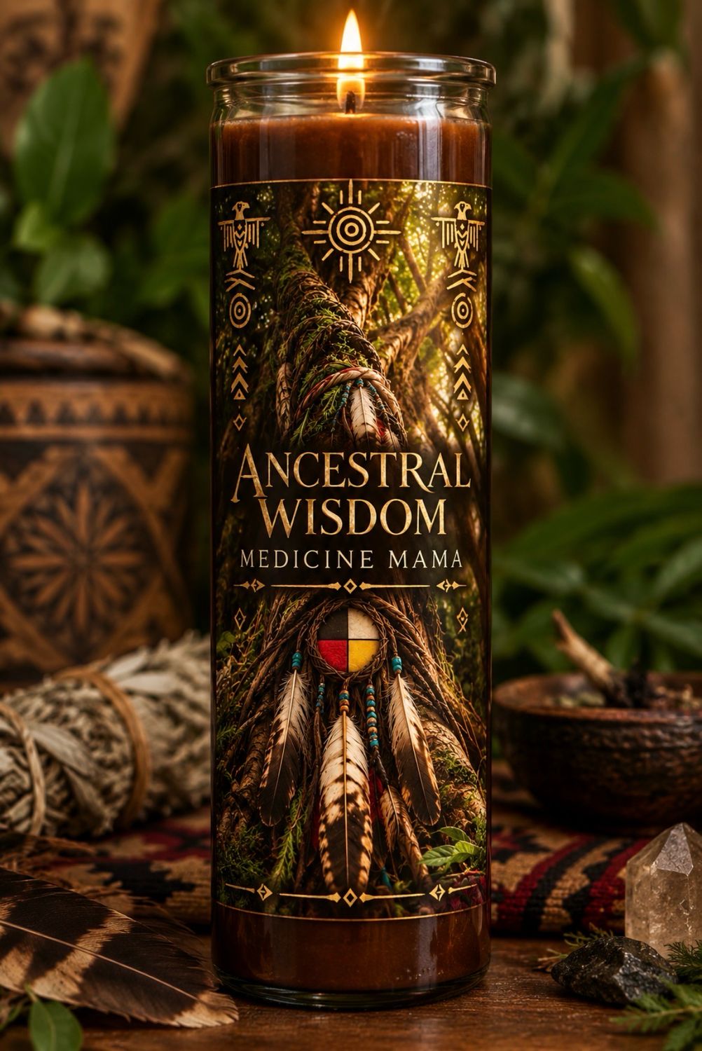 Ancestral Wisdom, Medicine Mama Candle