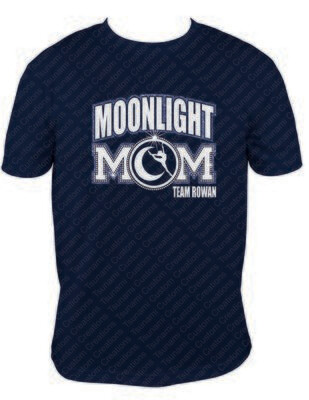 Glitter and Rhinestone Moonlight Mom T-Shirt