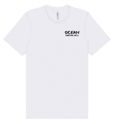 Ocean Martial Arts Flag T-Shirt (Color: Ash)