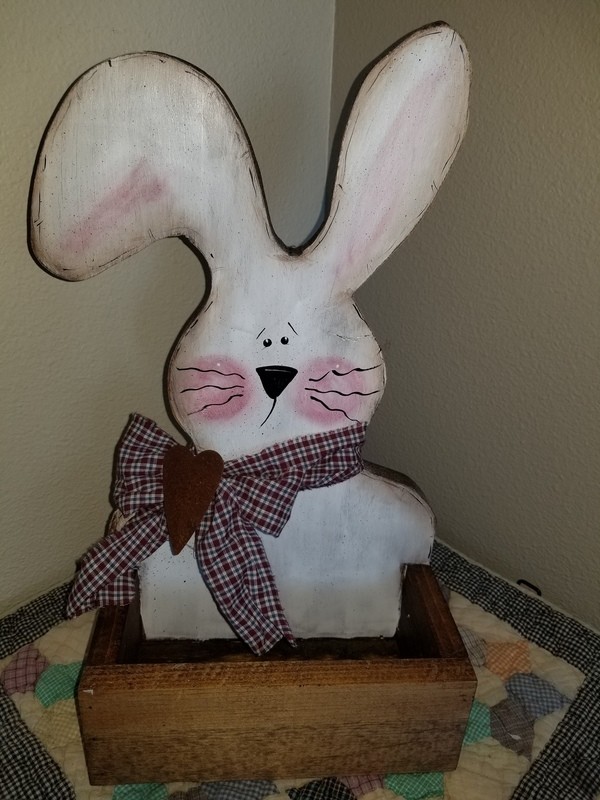 Easter Bunny box.  Made someone an adorable Easter basket with this Hoppity Easter Bunny box.  