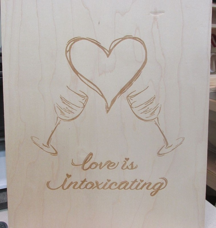 Love is intoxicating Wine Box.  