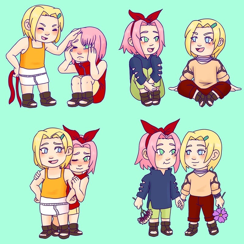 SakuIno or Catradora Stickers