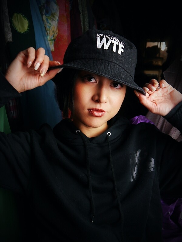 WTF Dark Denim Embroidered Hat