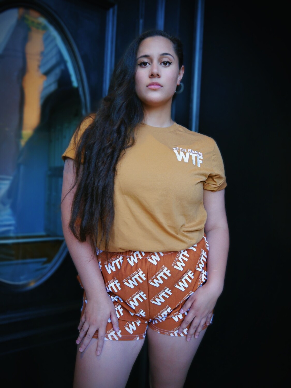 Golden WTF Embroidered Tee