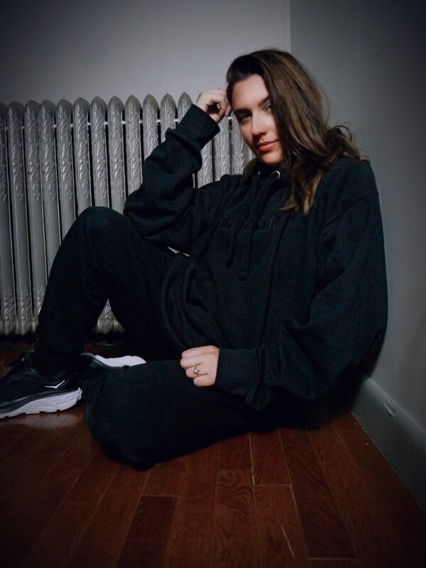 We The Females Black Embroidered Set