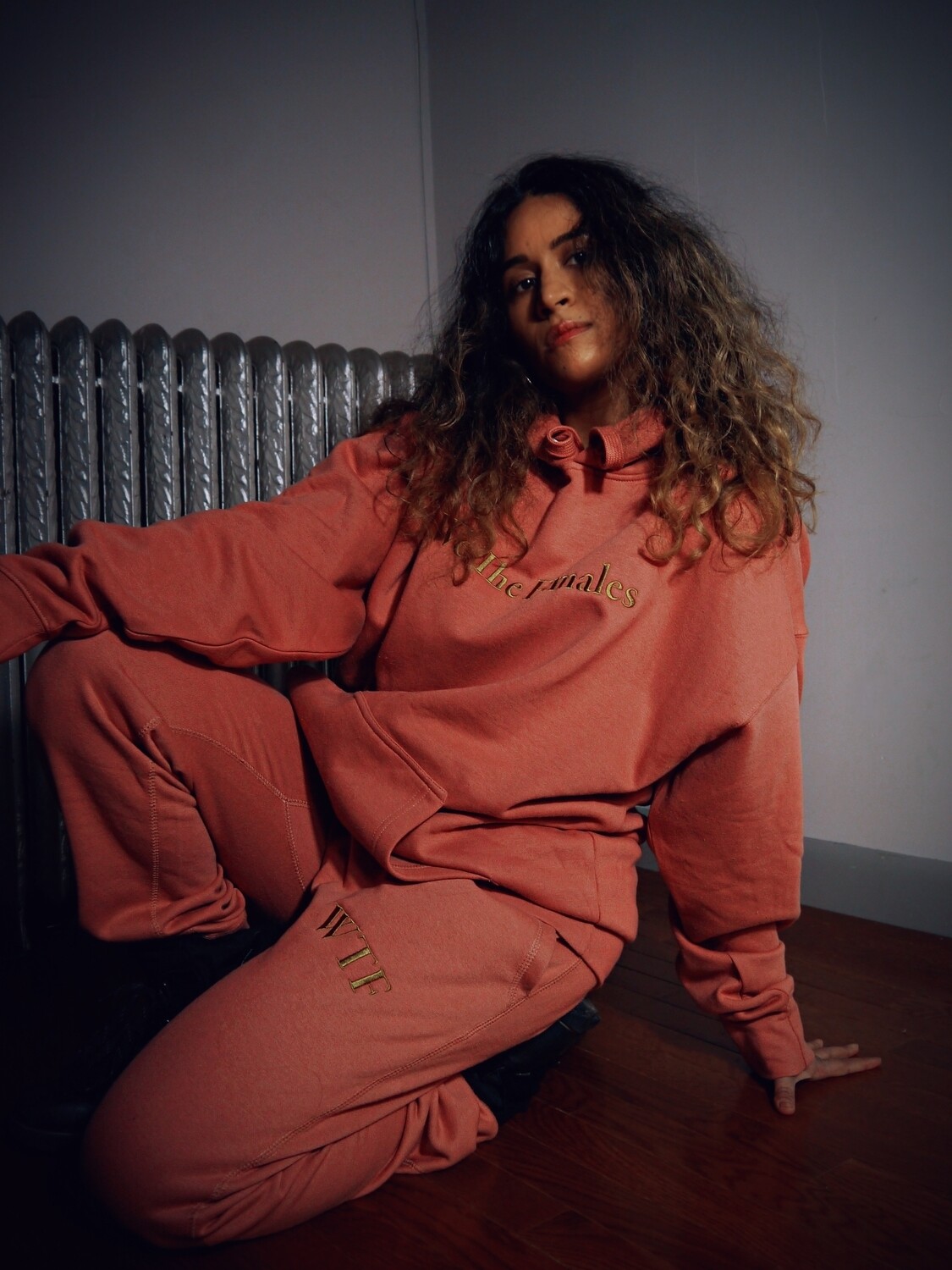We The Females Pink Embroidered Set
