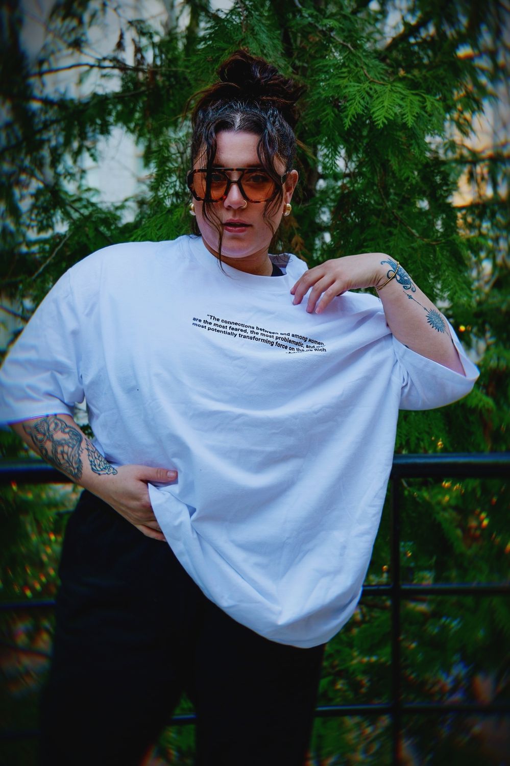 Women Deserve Better Oversized Tee - Back Letter
