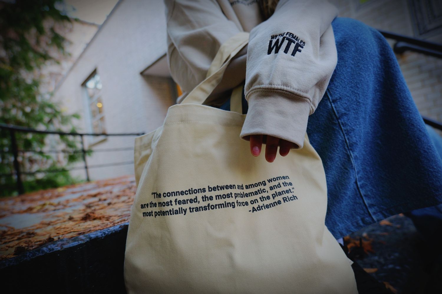 Eco-Friendly Tote Bag - Adrienne Rich Quote