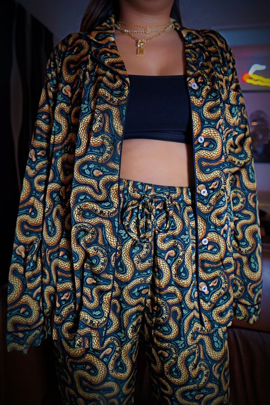 Snake Pajamas - Pants Set
