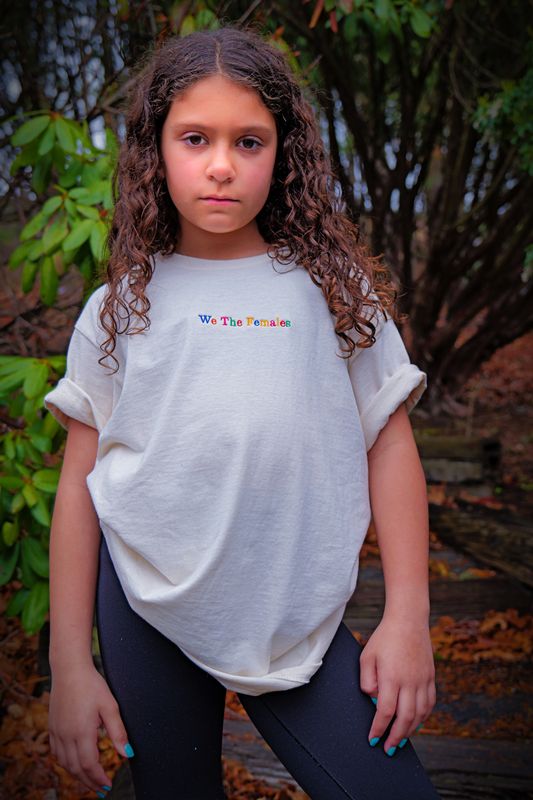 Embroidered Tee - Cream - Kids