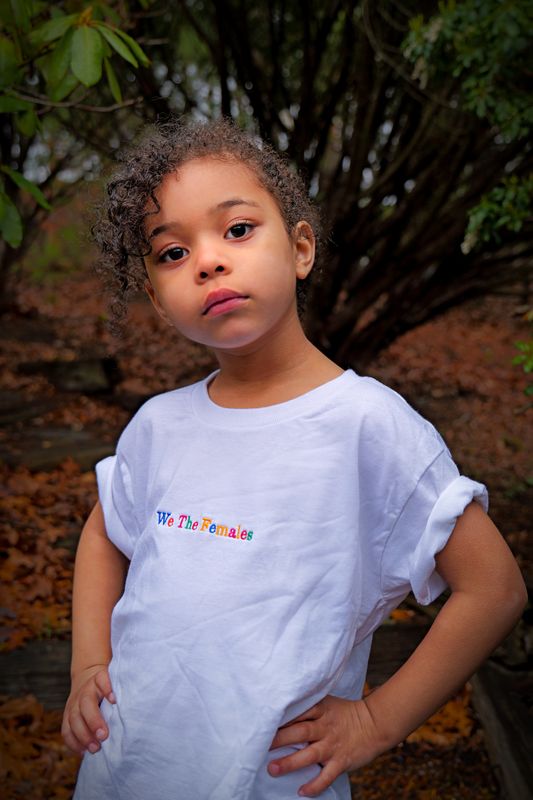 Embroidered Tee - White - Kids