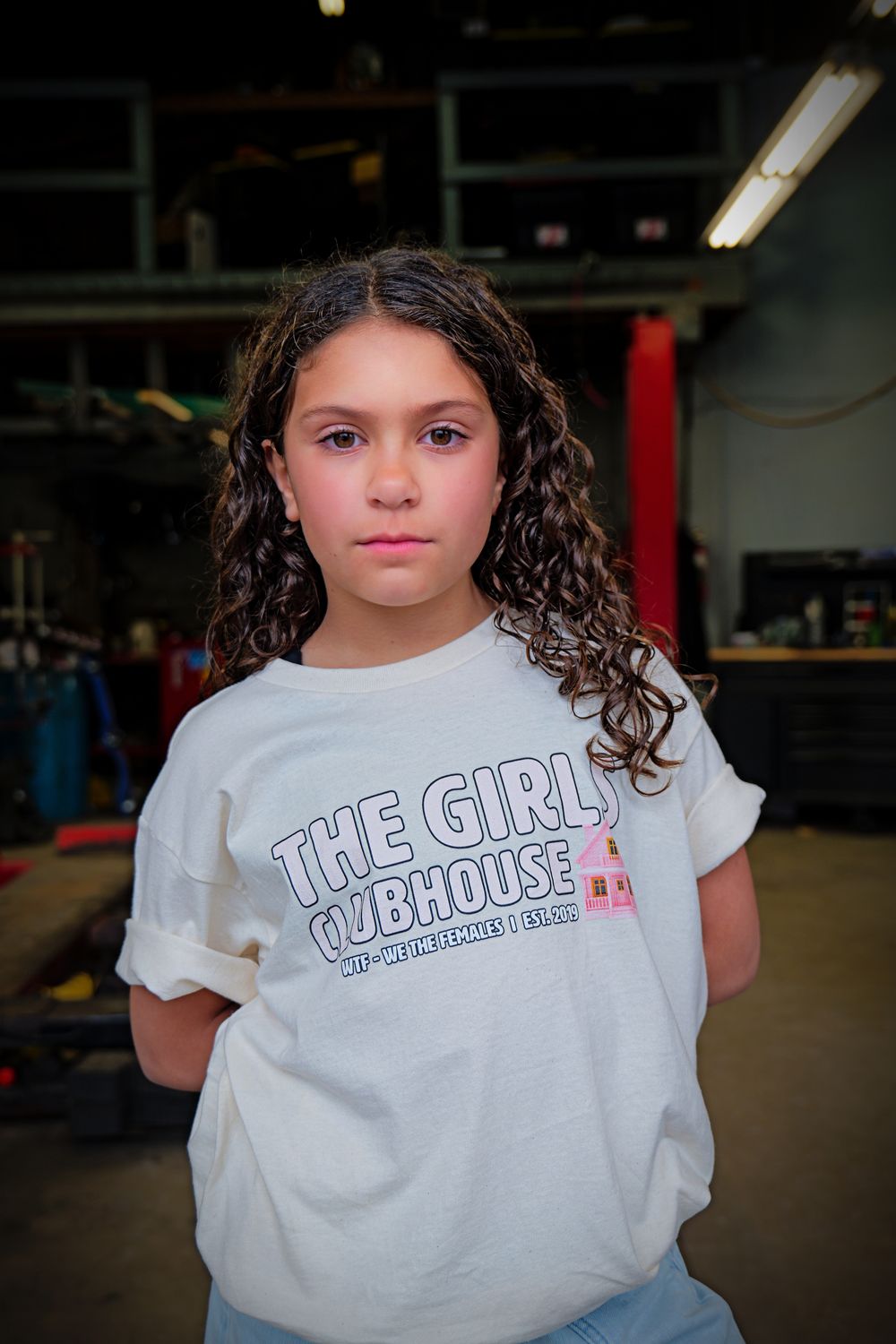 The Girl Clubhouse Cream Tee - Kids