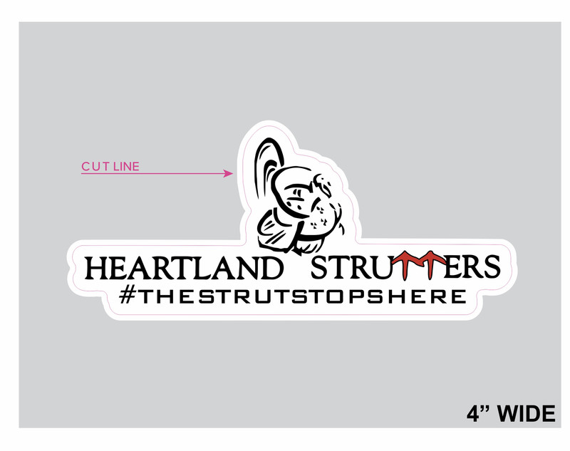4&quot; Heartland Strutter Decal
