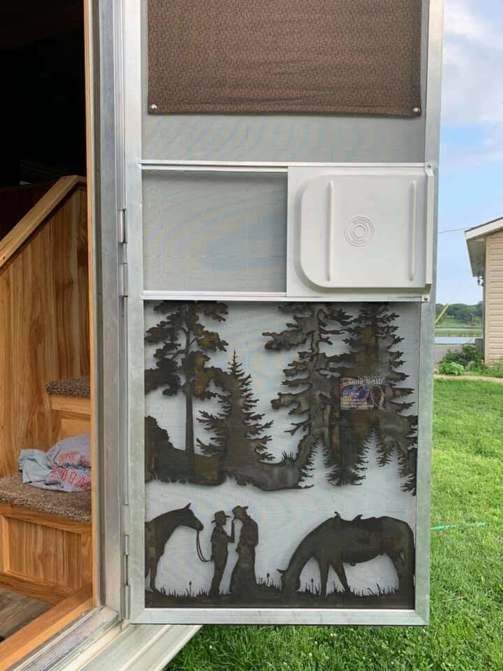 Custom Horse Trailer Door Sign