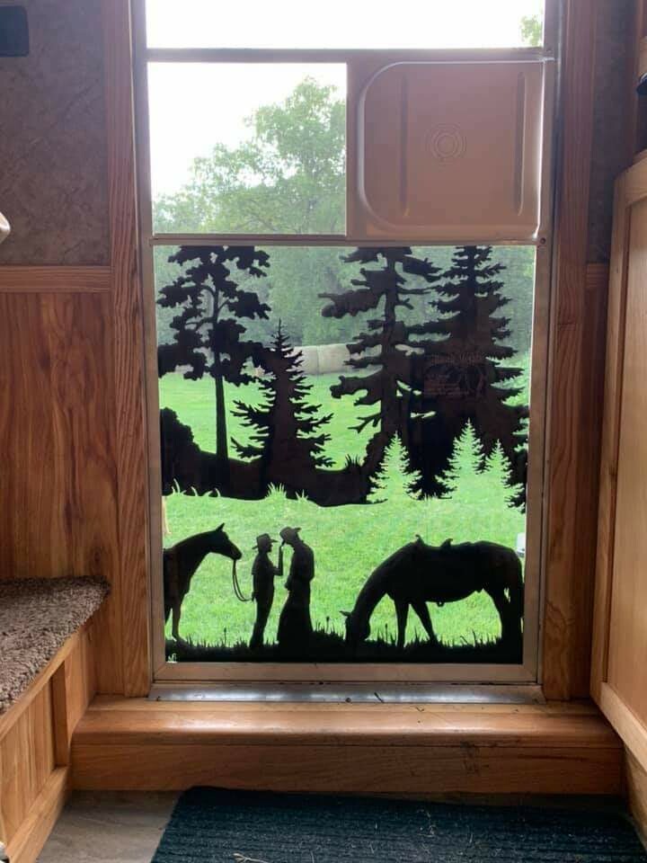 Custom Horse Trailer Door Sign