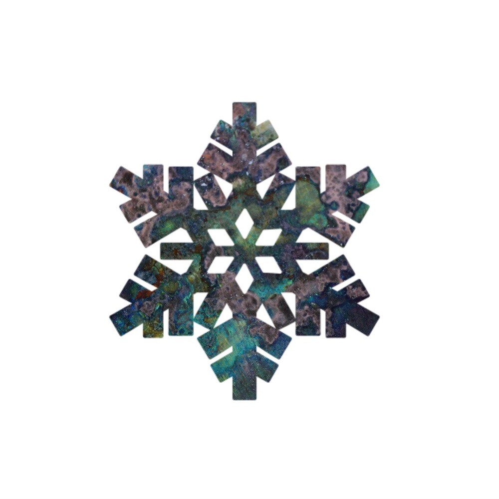 Square Snowflake Magnet