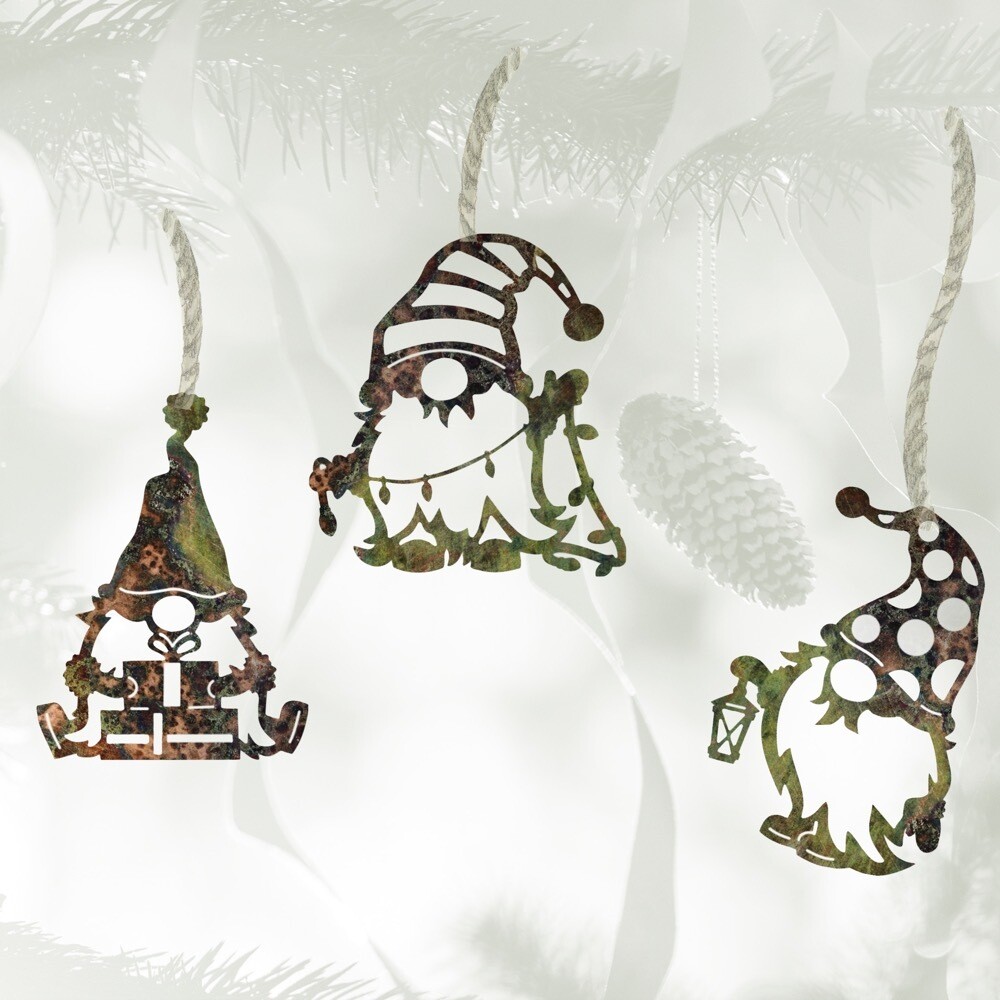 Xmas Gnome Ornament Set