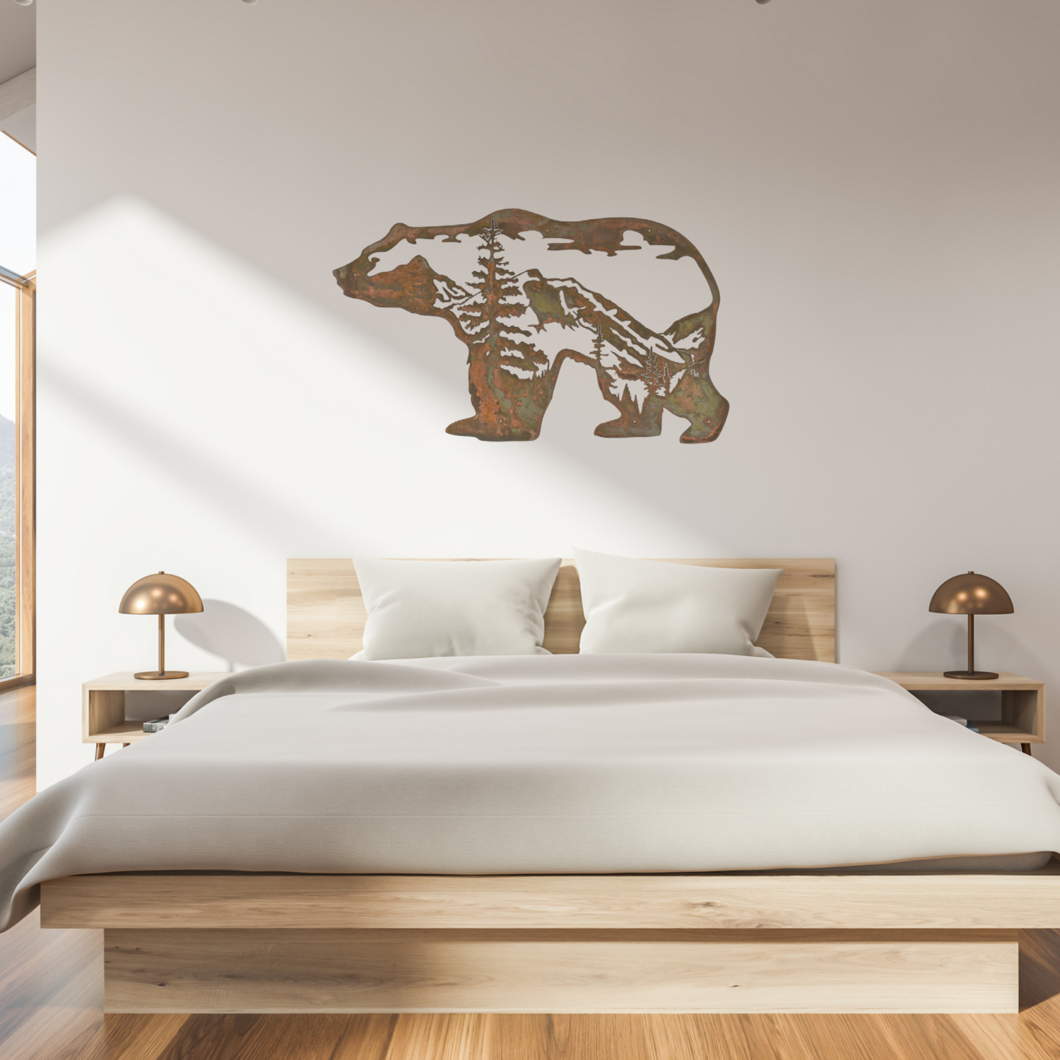 Bear w/ Mountain Scene