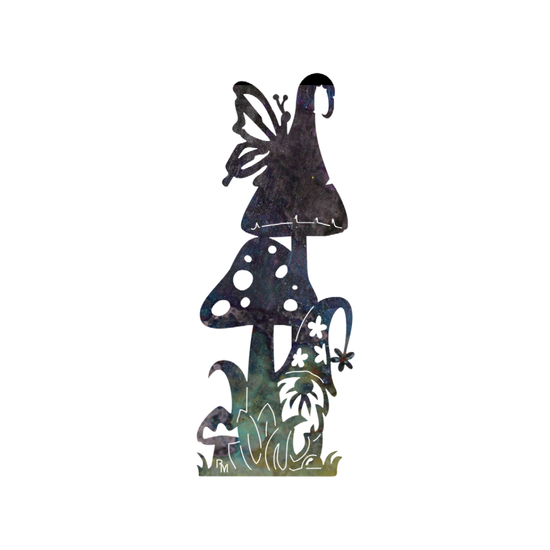 Large Mushroom Gnome Stake