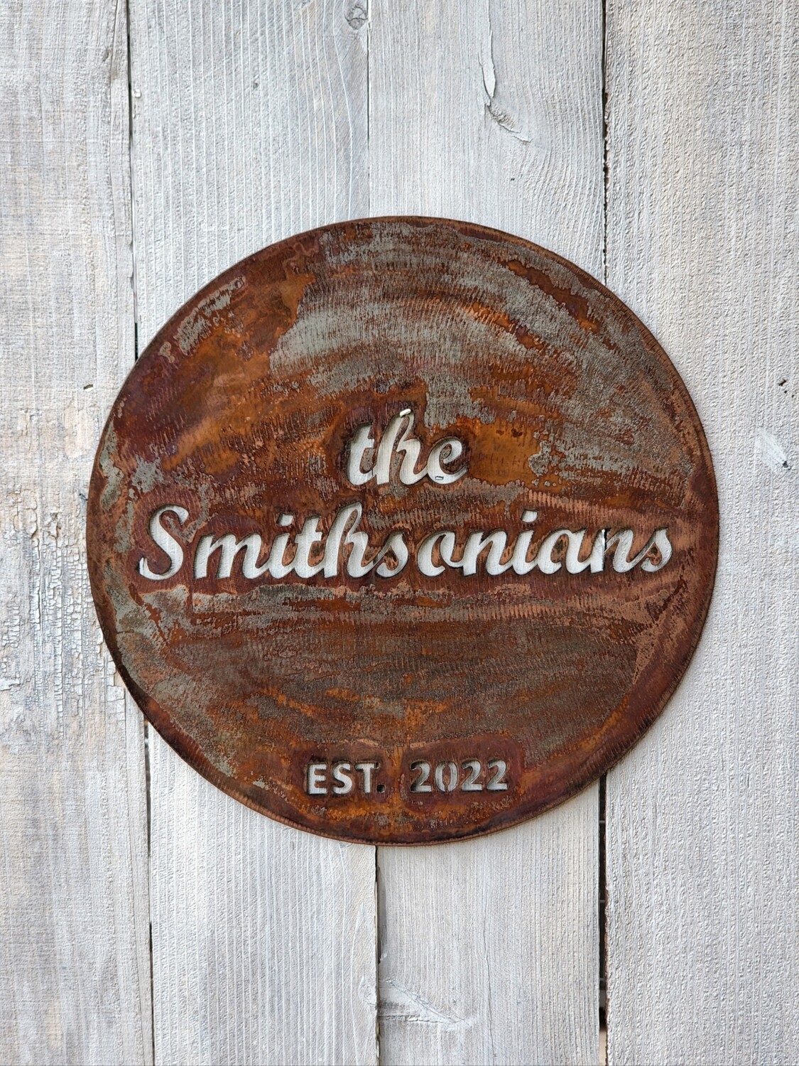 Last Name Sign w/ Est. Date