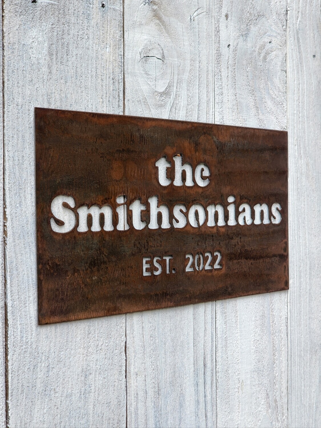 Last Name Sign w/ Est. Date