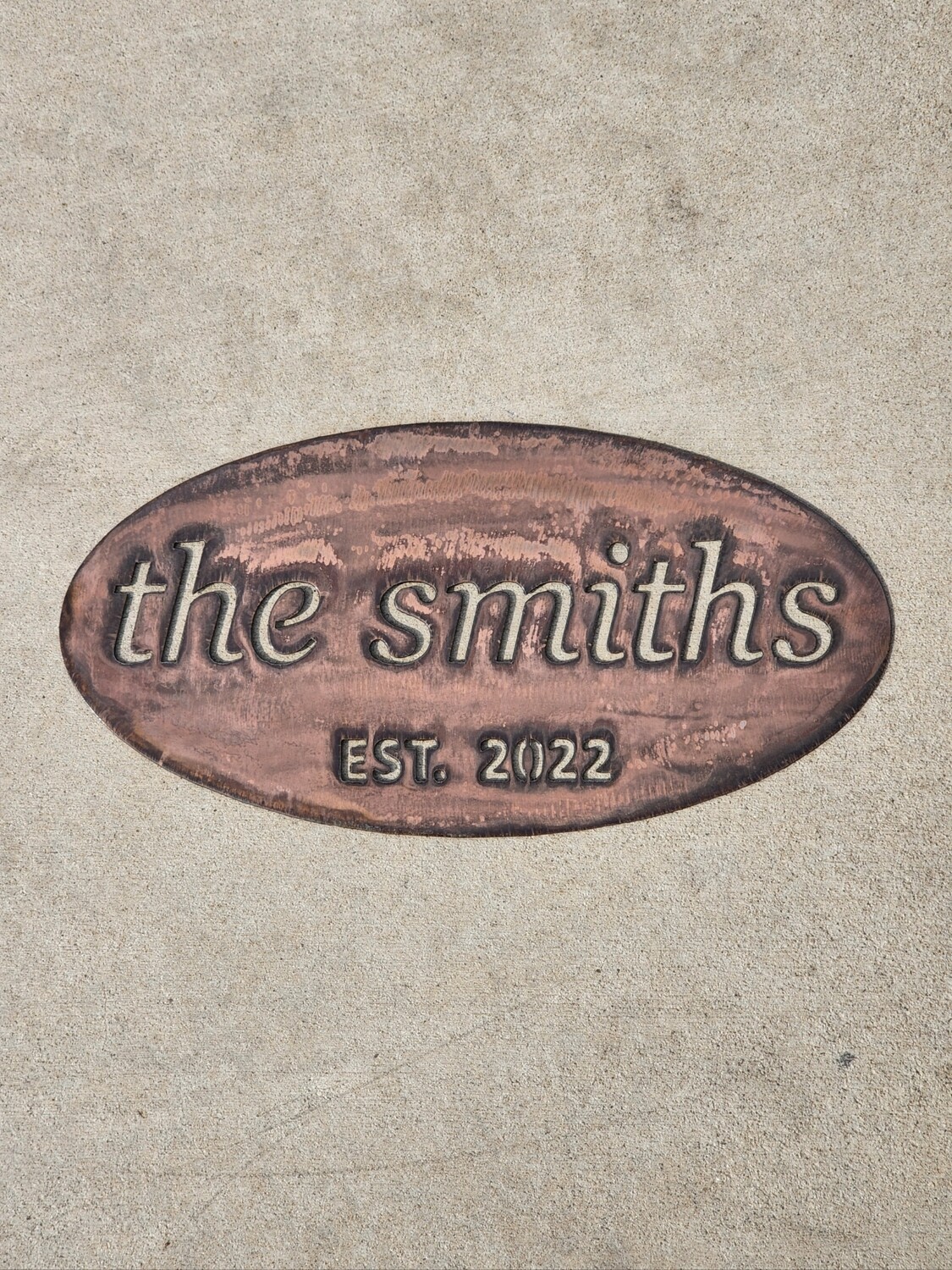Last Name Sign w/ Est. Date