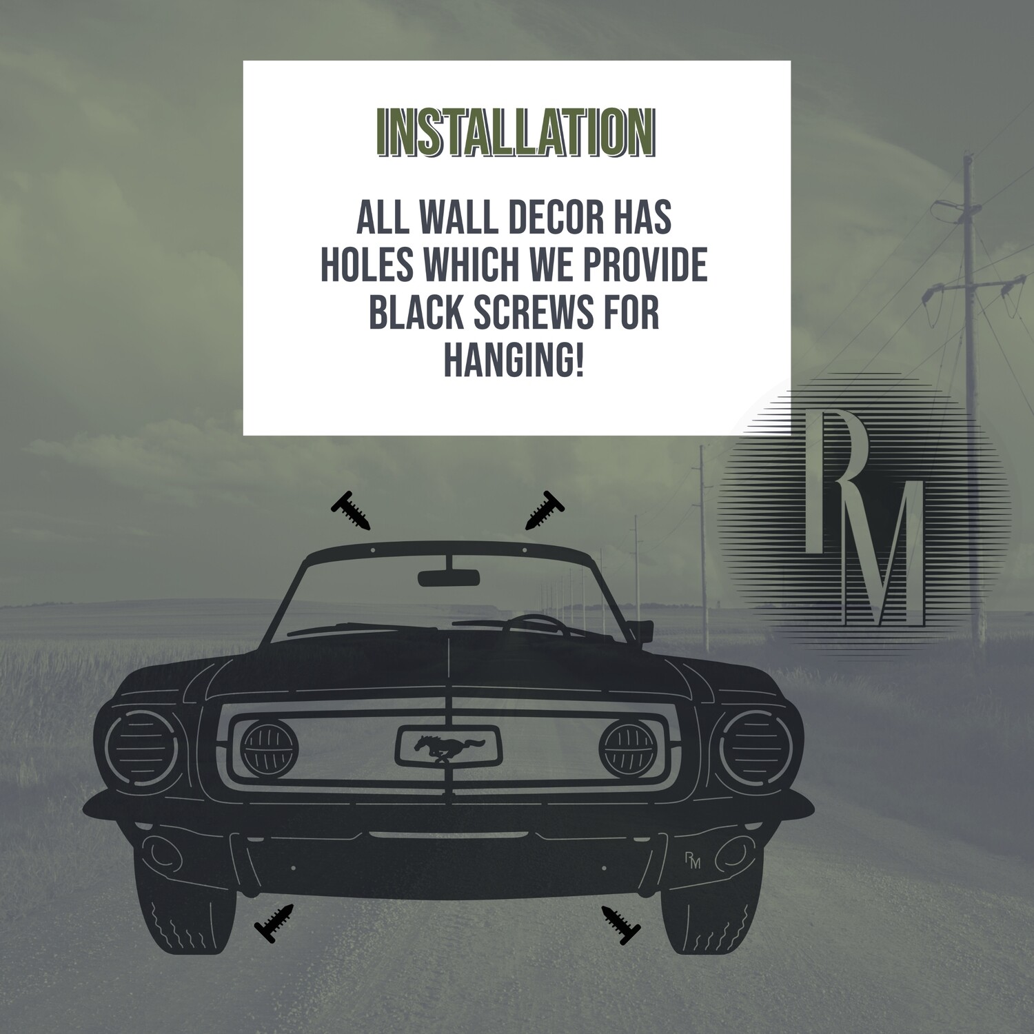 68 Mustang Wall Art