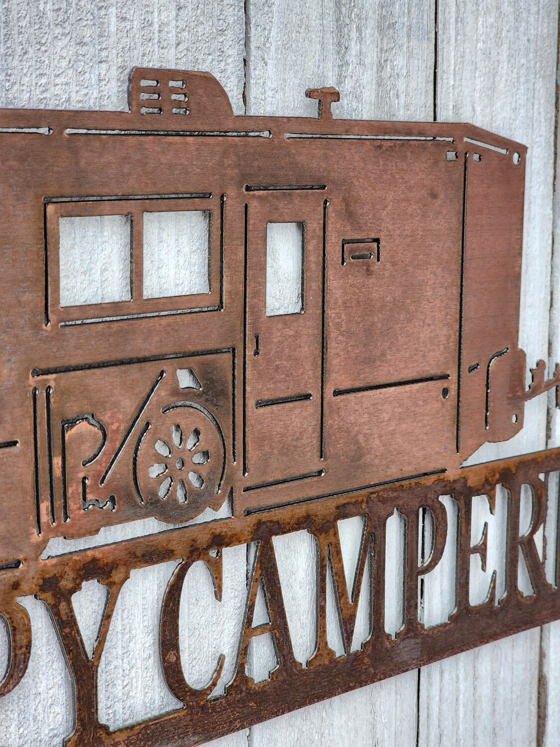Happy Camper Fish House Sign