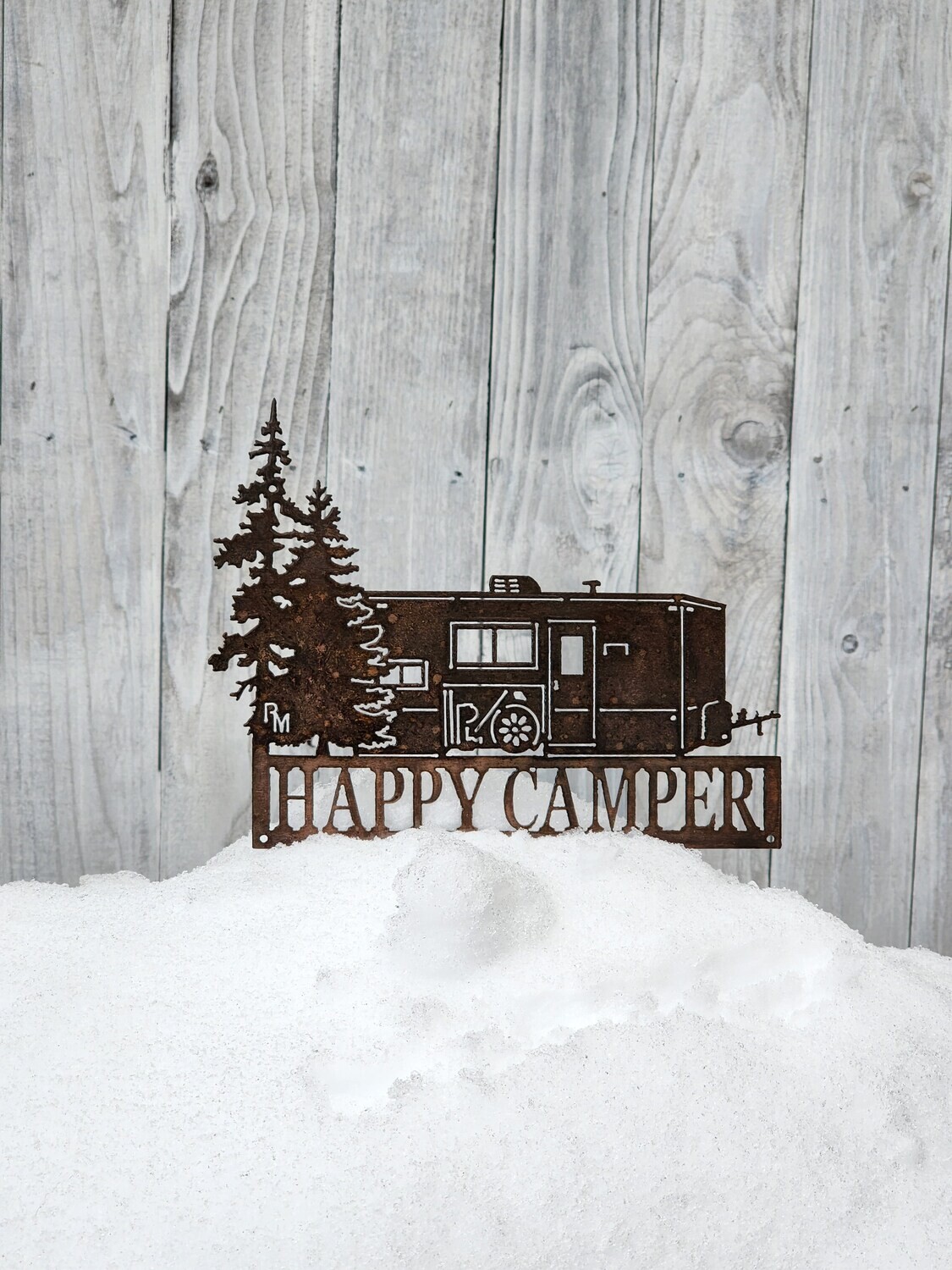 Happy Camper Fish House Sign